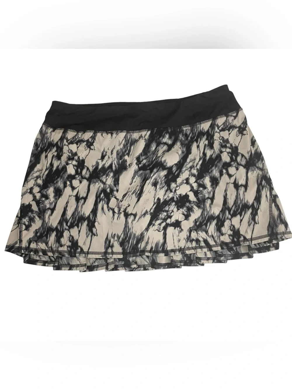 lululemon Run Pace Setter Skirt Skort Granite Black Size 10Tall